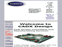 Tablet Screenshot of cadxdesign.com
